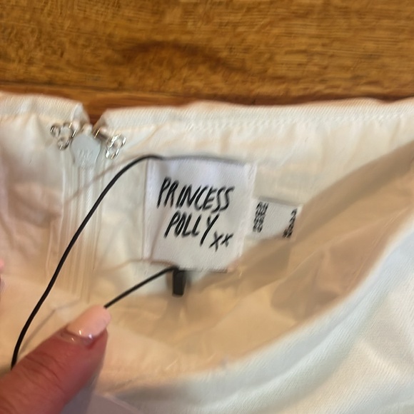 NWT Princess Polly Marcia mini dress white size 0.  Off the shoulder - Picture 6 of 8